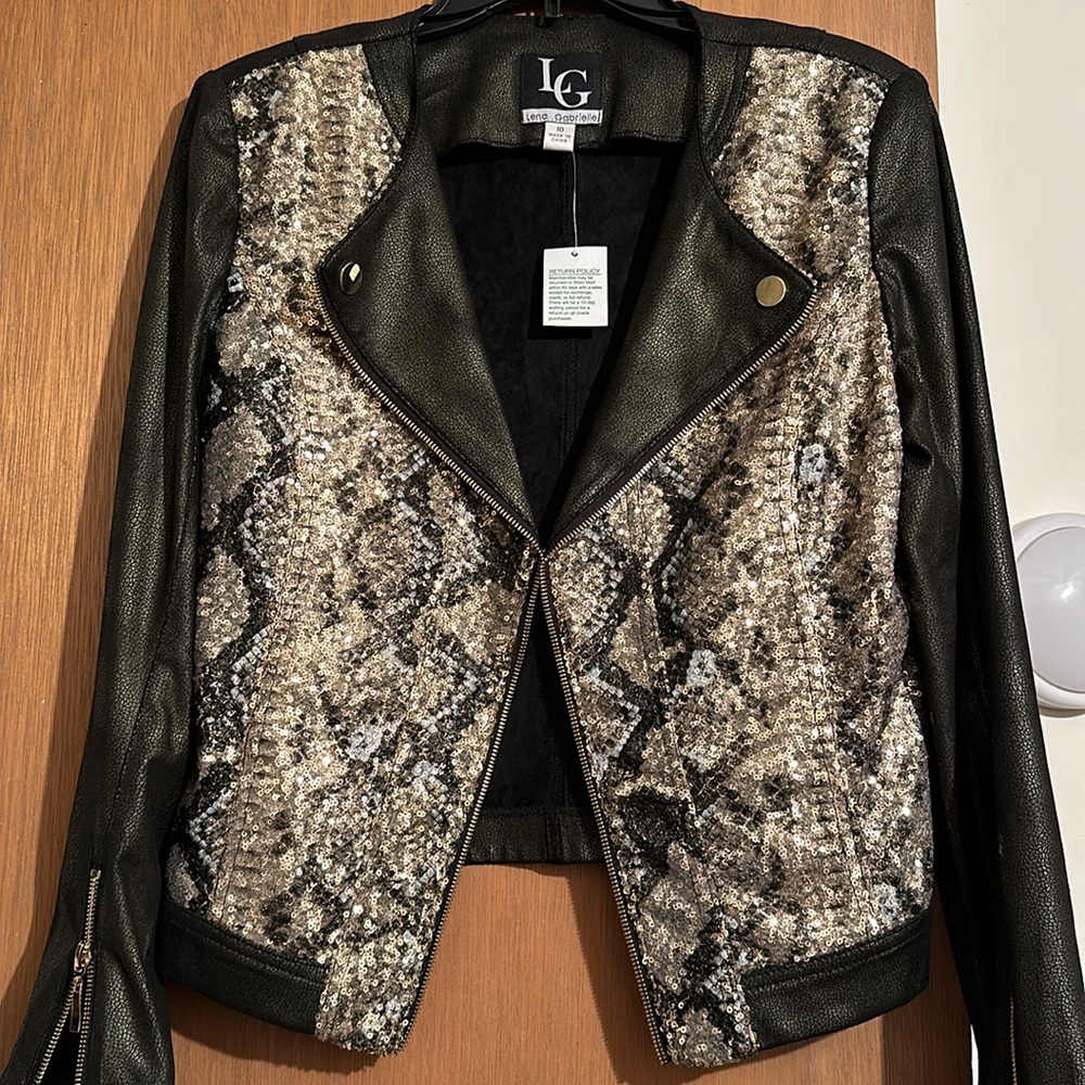 NWT Lena Gabrielle Sequin Jacket